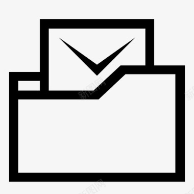 文件夹文件信件图标图标