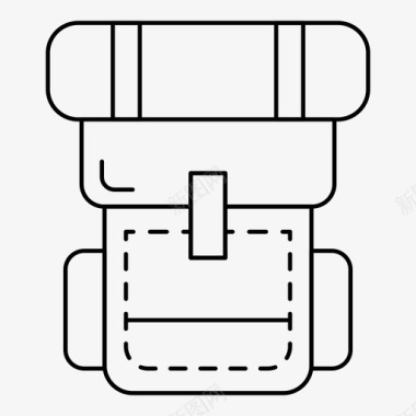 背包背包客假日图标图标