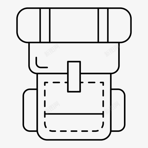 背包背包客假日图标svg_新图网 https://ixintu.com 假日 度假 旅游 旅游图标集 背包 背包客