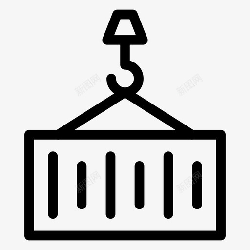 建筑工程师电梯图标svg_新图网 https://ixintu.com 卡车 工程师 建筑 机械 物流配送线图标 电梯 起重