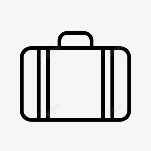 行李箱子旅行箱图标svg_新图网 https://ixintu.com 基本轮廓薄 旅行箱 箱子 行李