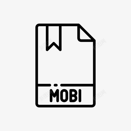 mobi文档图标svg_新图网 https://ixintu.com mobi 文件 文件名大纲视图2 文档 类型 设计