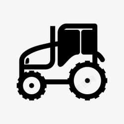 农用运输车拖拉机农用拖拉机农用运输车图标高清图片