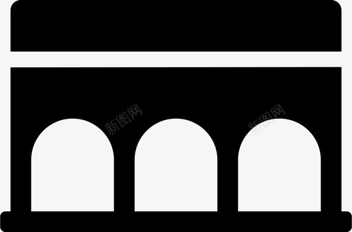 拱门建筑立柱图标图标