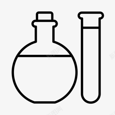 科学化学设备图标图标