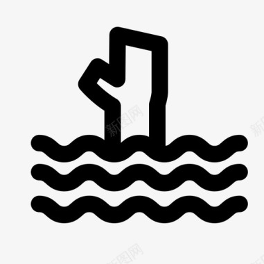 溺水救命水图标图标