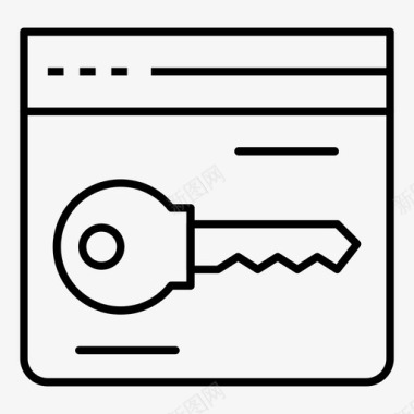 锁定浏览器密钥图标图标