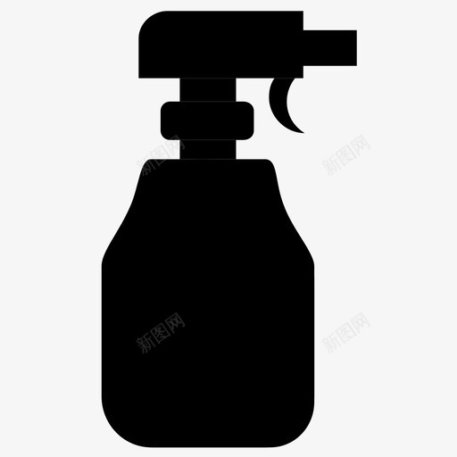 清洁喷雾瓶子工具图标svg_新图网 https://ixintu.com 工具 清洁喷雾 瓶子