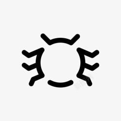 螨虫图标虫螨虫寄生虫图标高清图片