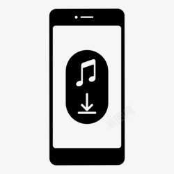 手机离线离线保存音乐智能手机图标高清图片