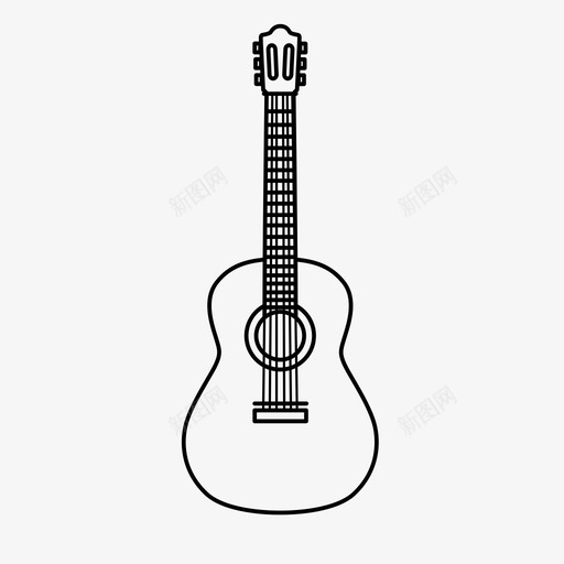 西班牙吉他原声音乐图标svg_新图网 https://ixintu.com 原声 西班牙 西班牙吉他 音乐