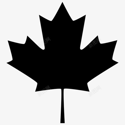 枫叶加拿大树图标svg_新图网 https://ixintu.com 加拿大 枫叶 树