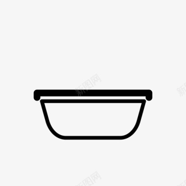 盆碗清洁图标图标