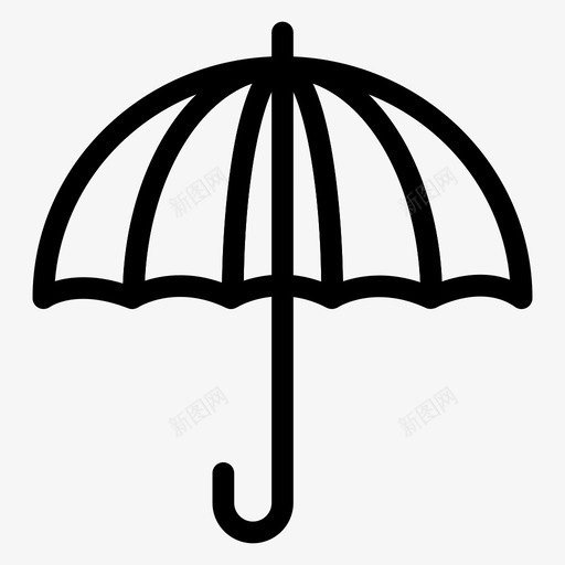 伞保护安全图标svg_新图网 https://ixintu.com 伞 保护 安全 物流配送线图标