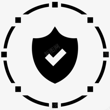 安全系统防病毒数据安全图标图标