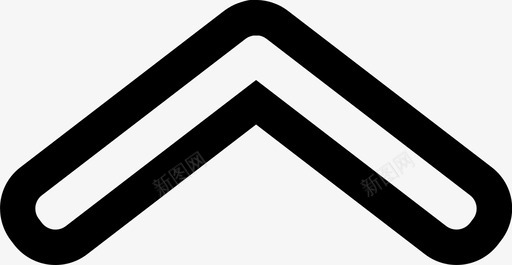 箭头角度向上粗上载图标svg_新图网 https://ixintu.com 上载 箭头角度向上 粗 角度箭头