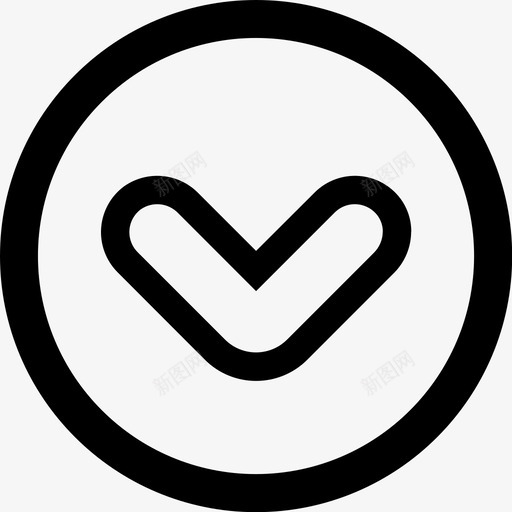 箭头V形箭头向下V形箭头图标svg_新图网 https://ixintu.com V形箭头 下载 箭头V形箭头向下