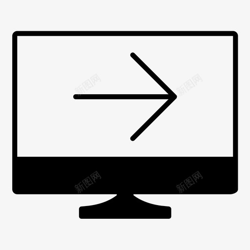 移动下一个转到下一个下一个箭头图标svg_新图网 https://ixintu.com 下一个箭头 右箭头 移动下一个 计算机屏幕 转到下一个