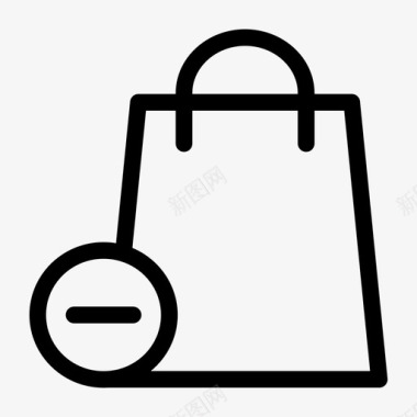 购物袋删除添加到购物车删除图标图标