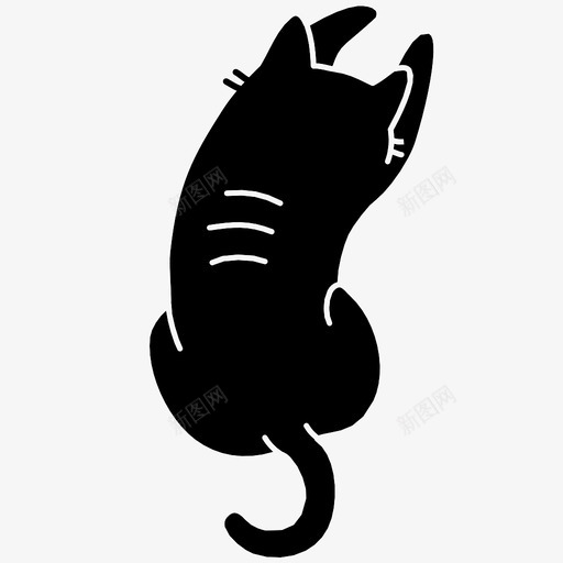 猫揉背可爱图标svg_新图网 https://ixintu.com 可爱 宠物 猫 猫揉 猫的力量 背