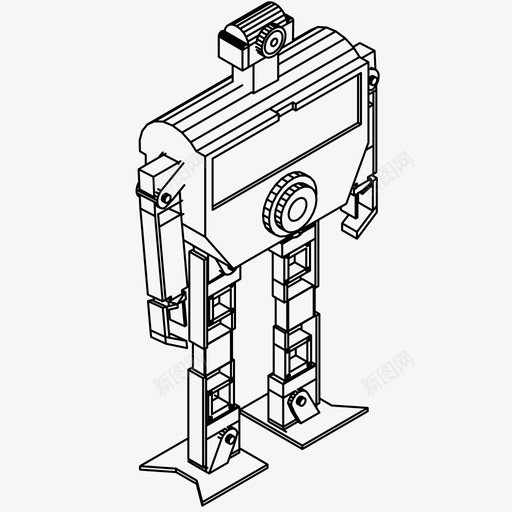 机器人机器技术图标svg_新图网 https://ixintu.com 变压器 技术 机器 机器人