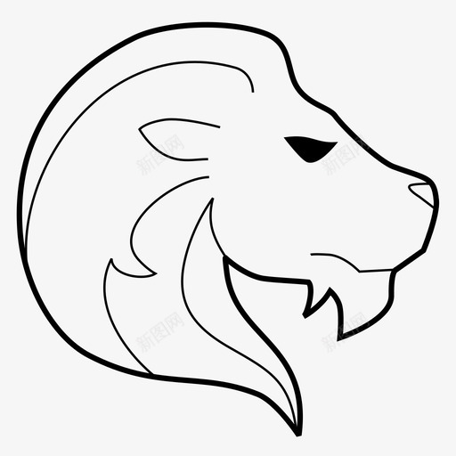 狮子座背景插图图标svg_新图网 https://ixintu.com 十二宫 插图 狮子座 符号 背景