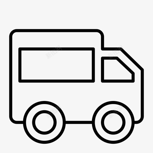 货车汽车送货车图标svg_新图网 https://ixintu.com 汽车 营销和广告线v01 货车 车辆 运输 送货车