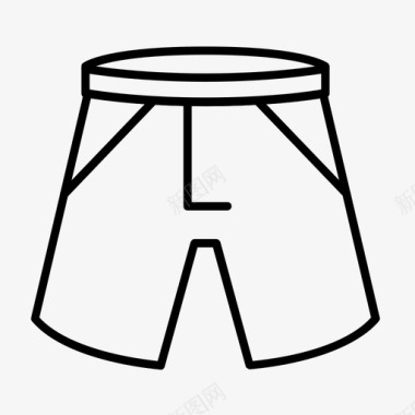 短裤服装男士图标图标