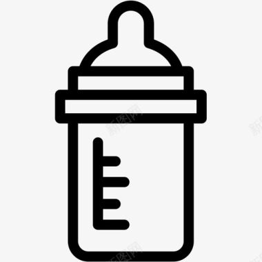 婴儿奶瓶婴儿食品奶瓶图标图标