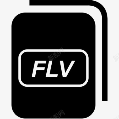 flv文件flash格式图标图标