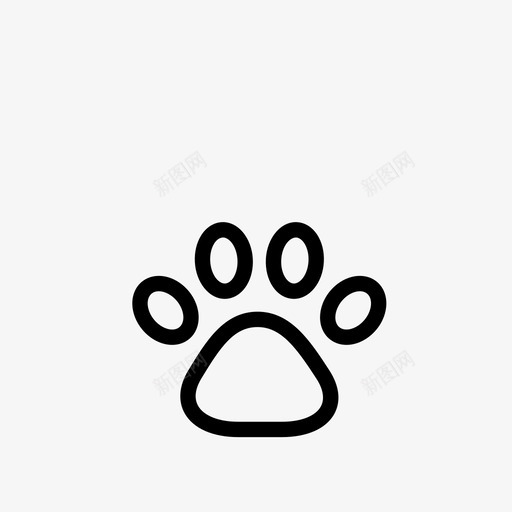允许携带宠物爪子住宿设施图标svg_新图网 https://ixintu.com 住宿设施 允许携带宠物 爪子