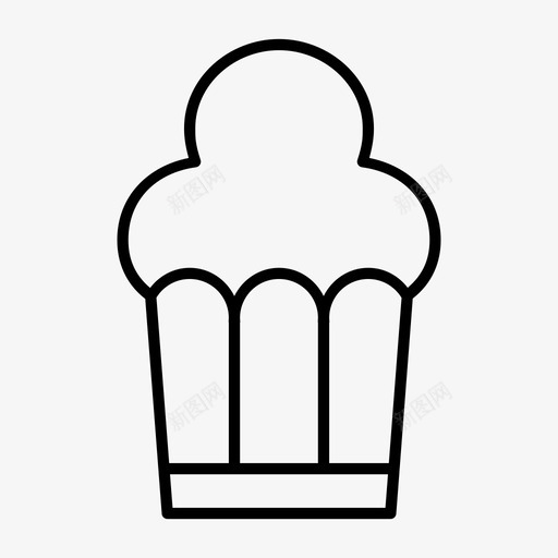 松饼纸杯蛋糕甜点图标svg_新图网 https://ixintu.com 松饼 甜点 纸杯蛋糕 食物