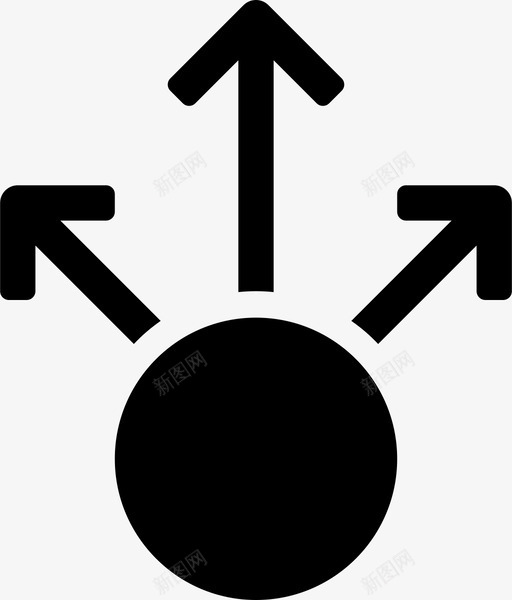 方向箭头圆图标svg_新图网 https://ixintu.com 决策 圆 方向 箭头 箭头和填充的框 运动 选项