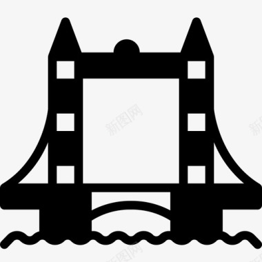 桥建筑建筑物图标图标