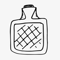 加热垫加热垫涂鸦疼痛图标高清图片