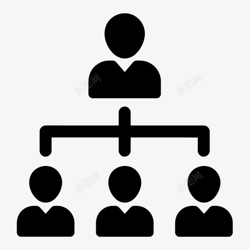 层级业务公司图标svg_新图网 https://ixintu.com 业务 人员 公司 团队 层级 结构