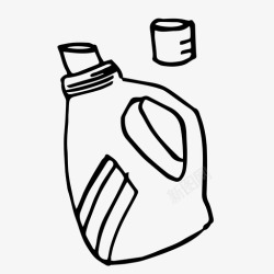 生态洗涤剂塑料洗涤剂瓶生态环境图标高清图片