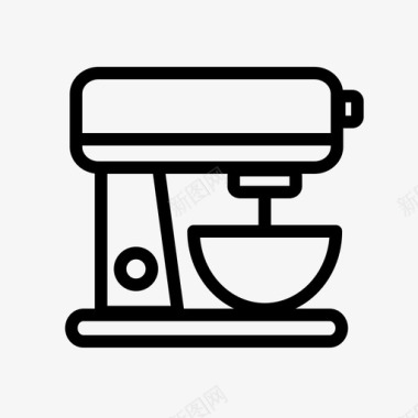 立式搅拌机电动搅拌机厨房用具工具图标图标