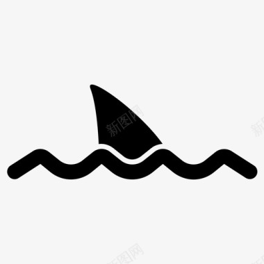 鲨鱼大海图标图标