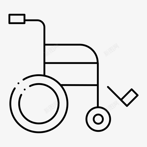 轮椅健康医院图标svg_新图网 https://ixintu.com 健康 医疗 医院 康复中心 轮椅