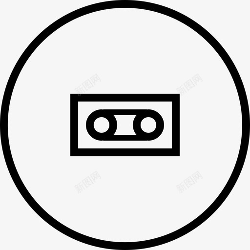 盒式磁带底座录音机图标svg_新图网 https://ixintu.com 基本工具01 底座 录音机 盒式磁带