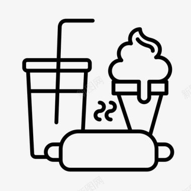 嘉年华食品马戏团饮料图标图标