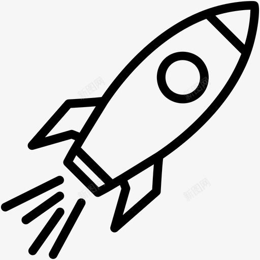 火箭发射航天飞机图标svg_新图网 https://ixintu.com 发射 太空船 教育科学 火箭 航天飞机