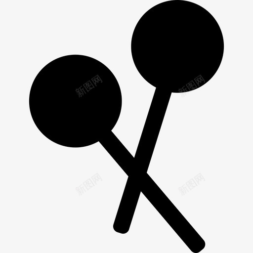 一对棒棒糖食物艺术和图标svg_新图网 https://ixintu.com 一对棒棒糖 艺术和设计 食物