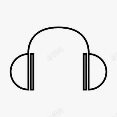 耳机听力音乐图标图标