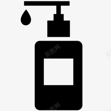 肥皂分配器奶油洗手液图标图标