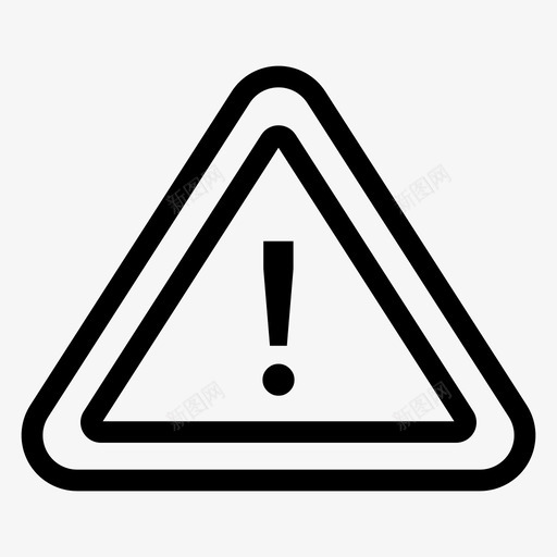 警告错误标记图标svg_新图网 https://ixintu.com 安全线图标 拒绝 标记 警告 错误