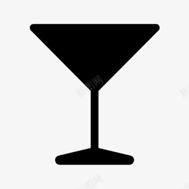 鸡尾酒杯酒吧饮料图标图标
