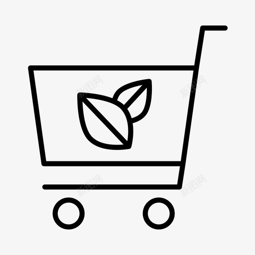 绿色购物生态绿色能源图标svg_新图网 https://ixintu.com 可再生能源 可持续发展 生态 绿色能源 绿色购物 零售业