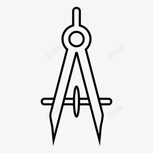 指南针建筑图标svg_新图网 https://ixintu.com 图纸 建筑 指南针 草图 设计